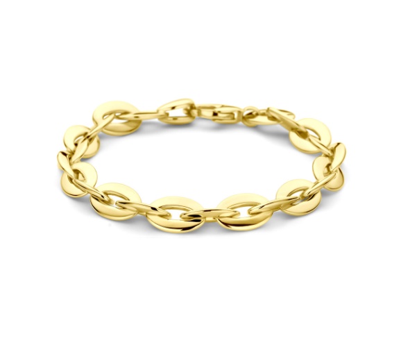 14krt gouden armband 8,5 mm 19,5 cm